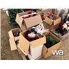 Image 2 : BOXED CHRISTMAS SNOWMAN, WREATHE, CAROLLERS, WRAP