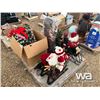 Image 2 : (2) CHRISTMAS SLEIGHS, WREATH, WISE MAN
