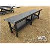 Image 4 : (UNUSED) 118" STEEL WORK BENCH