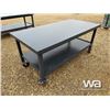 Image 4 : (UNUSED) 6 X 3 FT. STEEL WORK BENCH