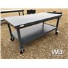 Image 2 : (UNUSED) 6 FT. X 3 FT. STEEL BENCH
