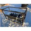Image 3 : (UNUSED) SKID STEER HYD. AUGER & 2 BITS