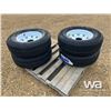 Image 3 : (4) DURUN STC1 225/75R15 TRAILER TIRES & RIMS
