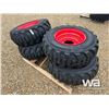 Image 3 : (4) GRIZZLY SKS-1 12-16.5 SKID STEER TIRES & RIMS