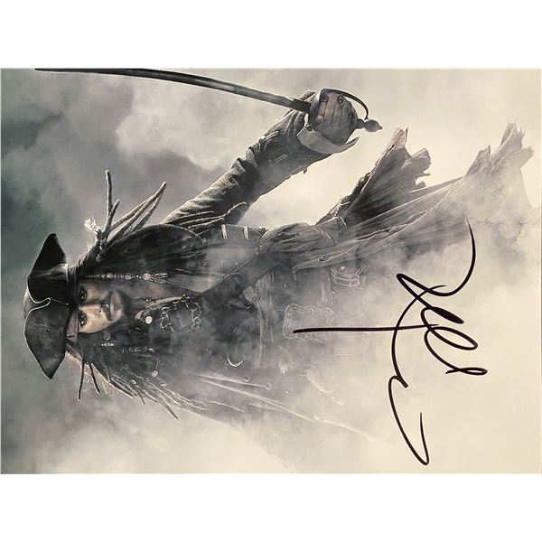 Pirates of the Caribbean Johnny Depp signed photo