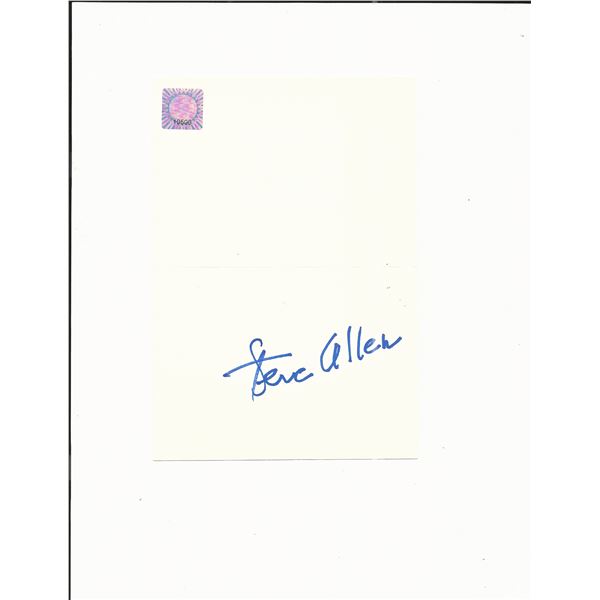 Steve Allen signed hand drawn greeting card