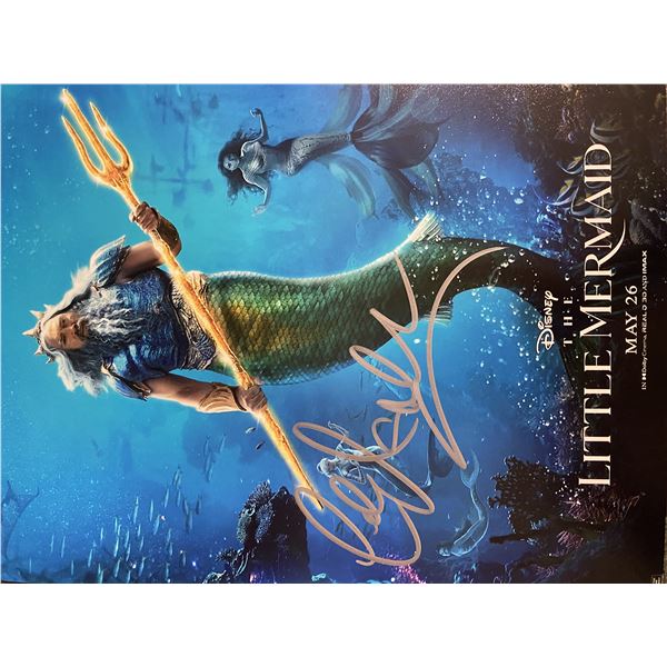 The Little Mermaid Javier Bardem signed movie photo