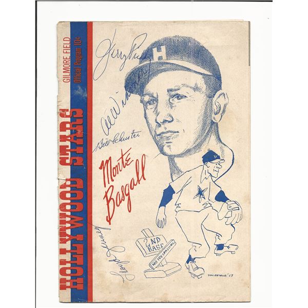 Vintage Hollywood Stars Gilmore Field Official Baseball Program