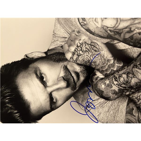 Soccer legend David Beckham signed photo