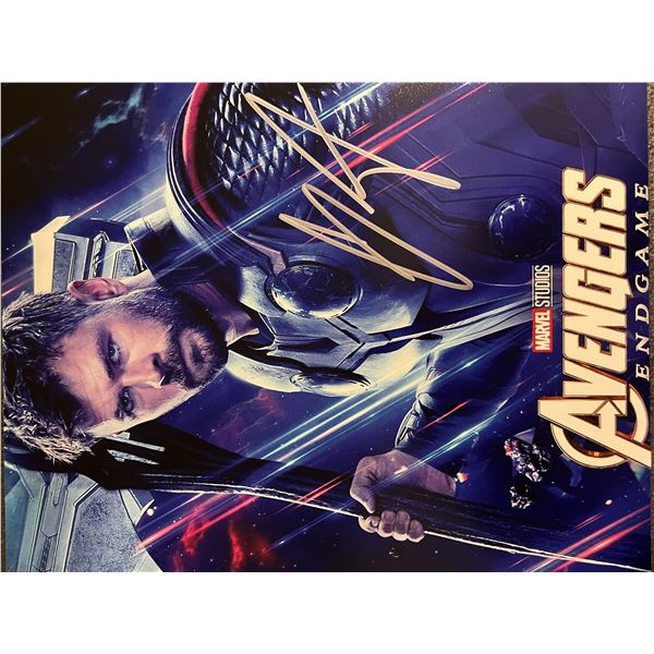 The Avengers Endgame Chris Hemsworth signed movie photo