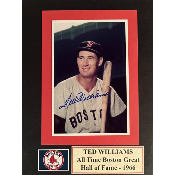 Ted Williams signed photo