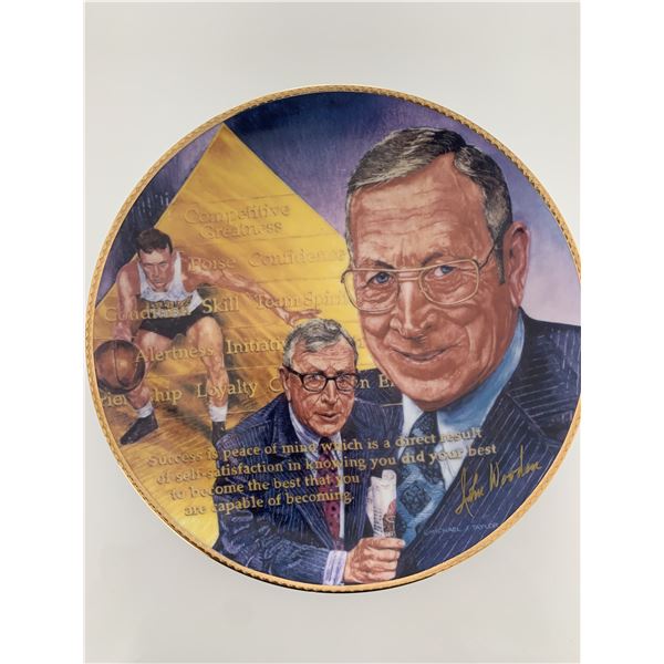 John Wooden commemorative plate