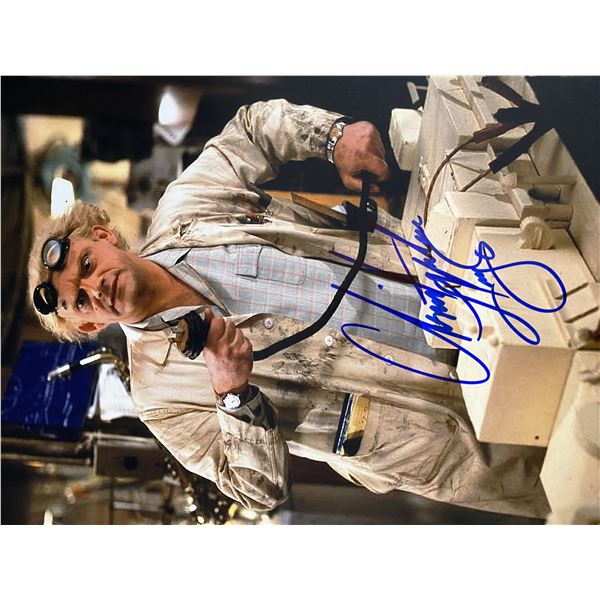 Back to the Future Christopher Lloyd signed movie photo