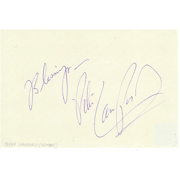 Peter Lawford original signature