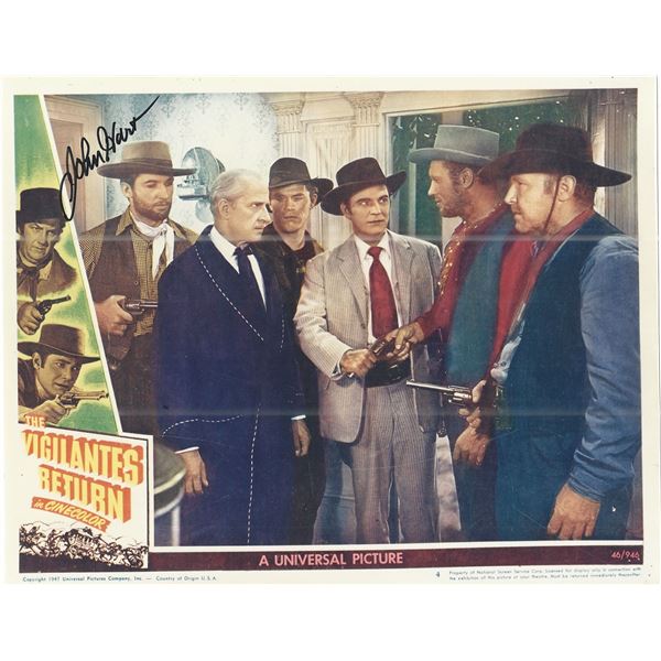 The Vigilantes Return John Hart signed 1946 original vintage lobby card