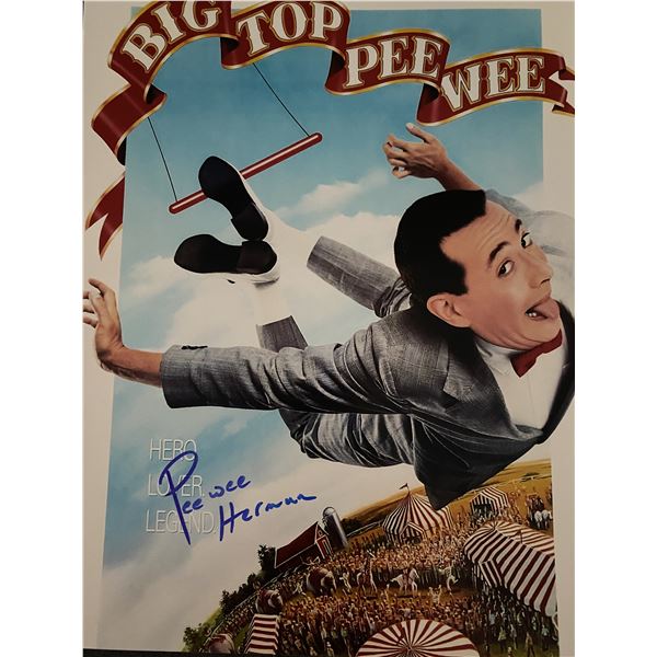 Pee Wee Herman signed photo