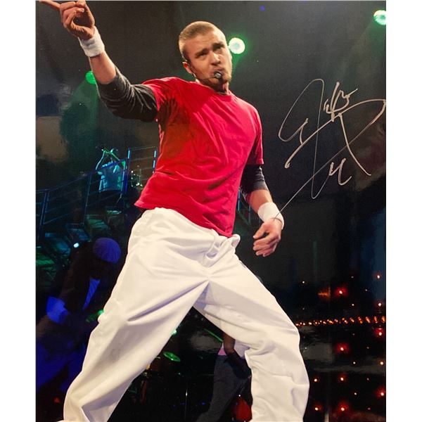 Justin Timberlake signed photo