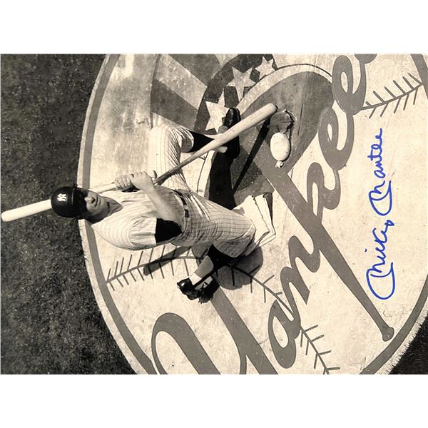 NY Yankees Mickey Mantle signed photo