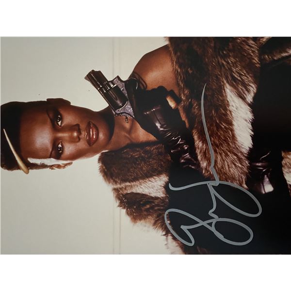 James Bond Villain Grace Jones signed photo