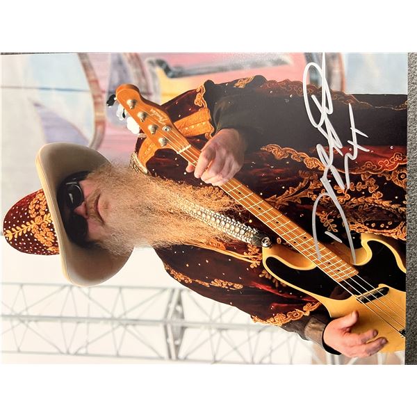 ZZ Top Dusty Hill signed photo