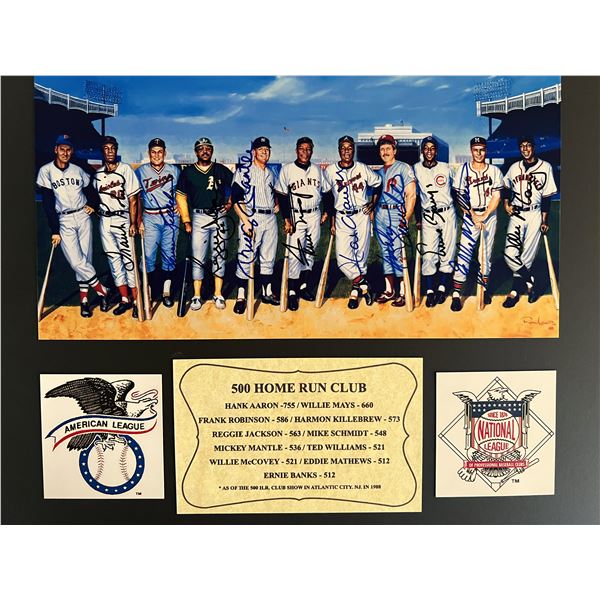 500 Home Run Club signed photo