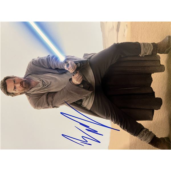 Star Wars Ewan McGregor signed movie photo