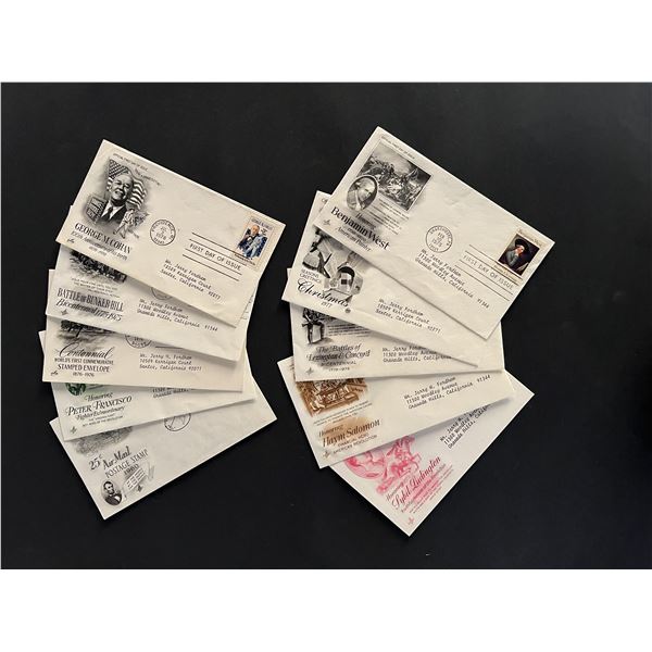 Lot of 10 US history FDC's