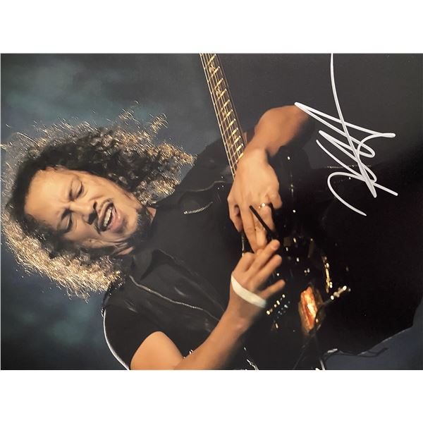 Metallica Kirk Hammett signed photo