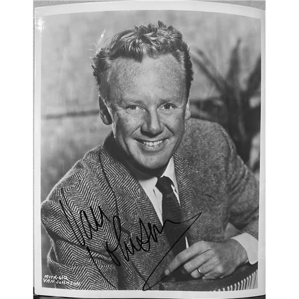 Van Johnson signed photo