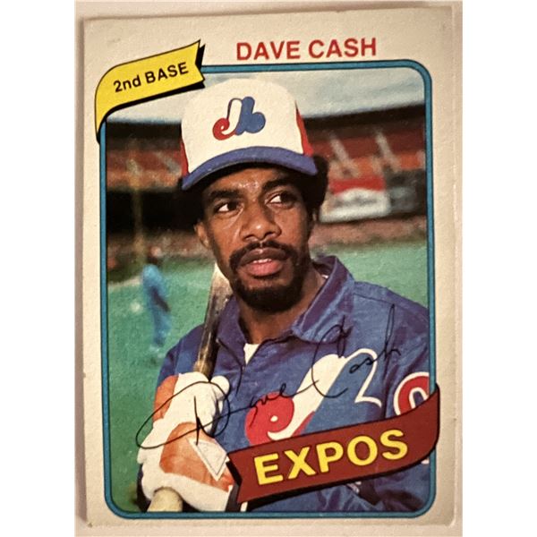 Houston Expos Dave Cash baseball trading card