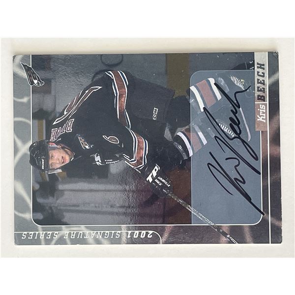Kris Beech signed autograph card