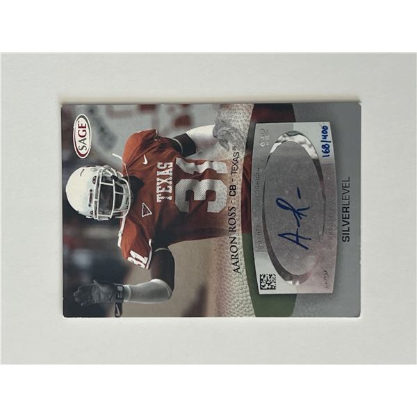 Aaron Ross signed autographed card