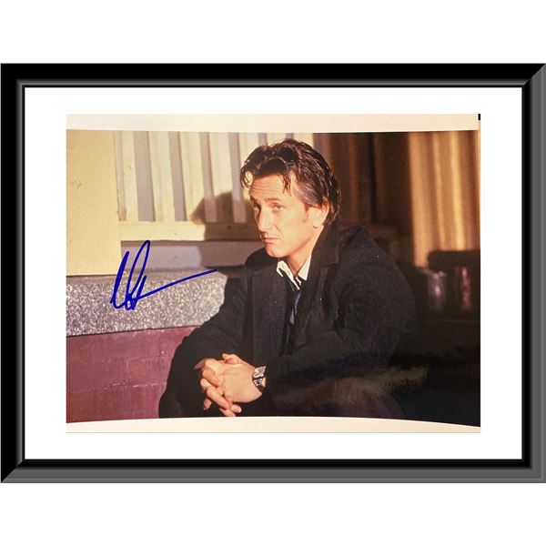 Mystic River signed movie photo autographed by Sean Penn. 8X10 Inches. GFA Authenticated