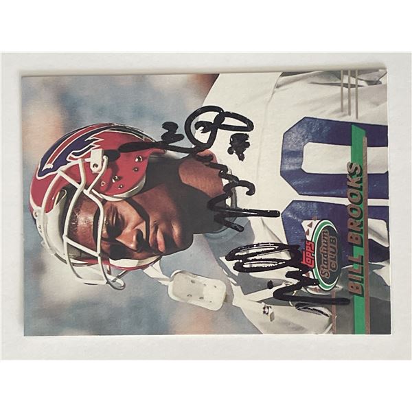 Buffalo Bills Bill Brooks 1993 Topps #227 signed trading card