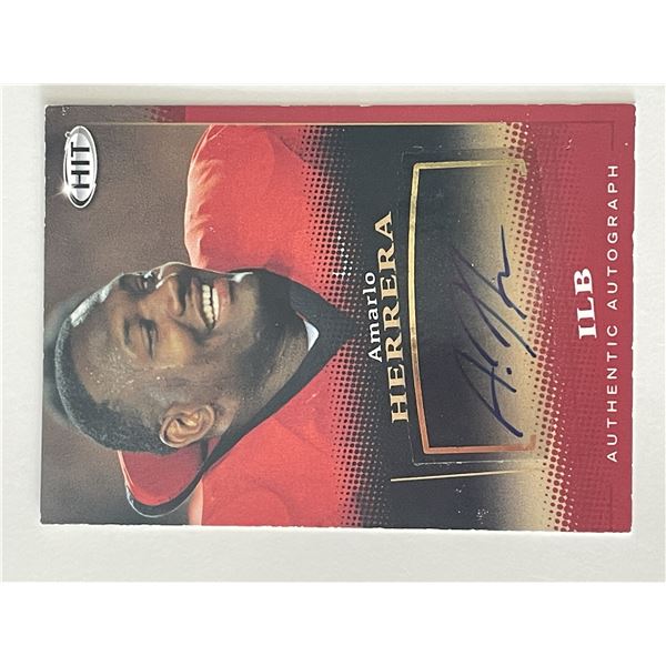Amarlo Herrera signed autograph card