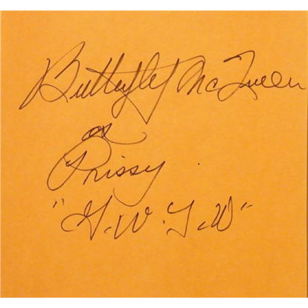 Butterfly McQueen signature slip