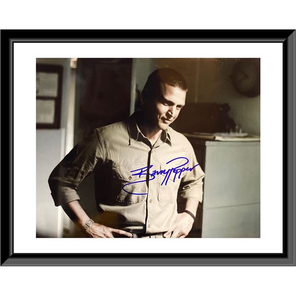 Flags of Our Fathers signed movie photo autographed by Barry Pepper. 8X10 Inches