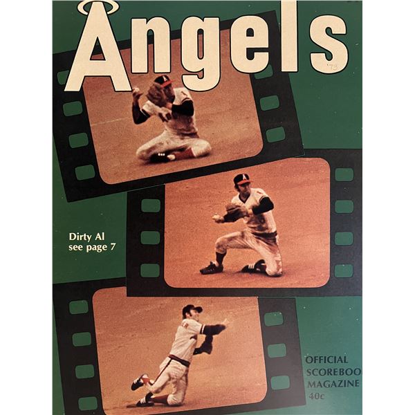 California Angels 1973 Scorebook Magazine. 8x11 inches