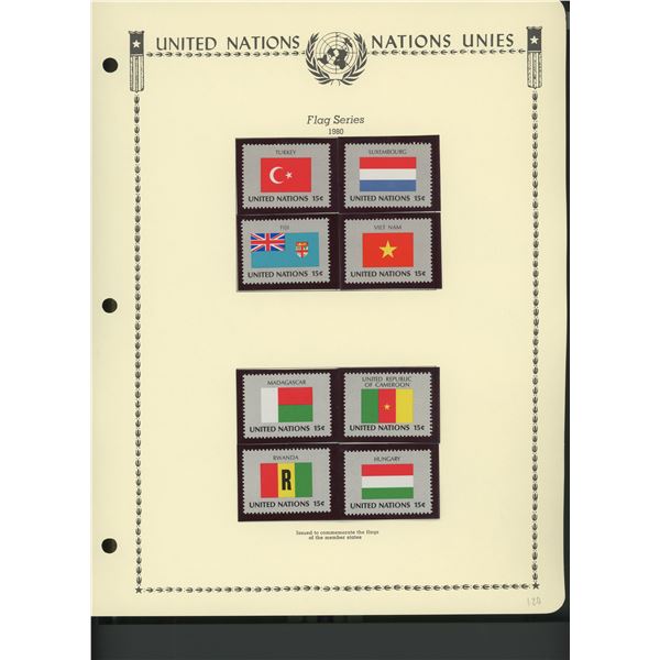 United Nations New York Stamps 1980