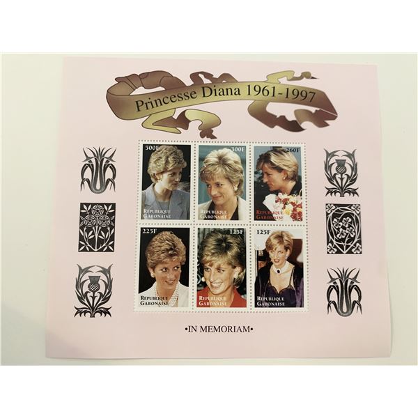 Princess Diana commemorative stamp set