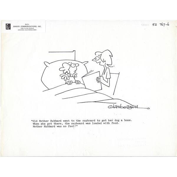 Randy Glasbergen signed original hand drawn sketch