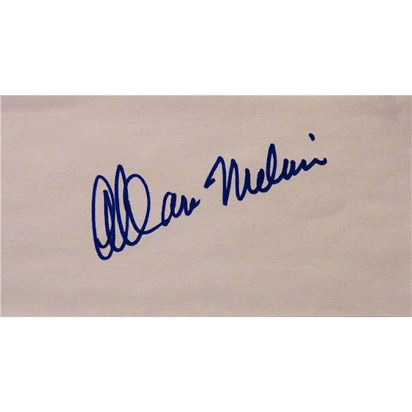 Allan Melvin signature slip
