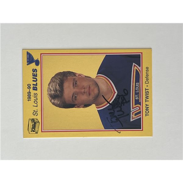St. Louis Blues Tony Twist signed trading card