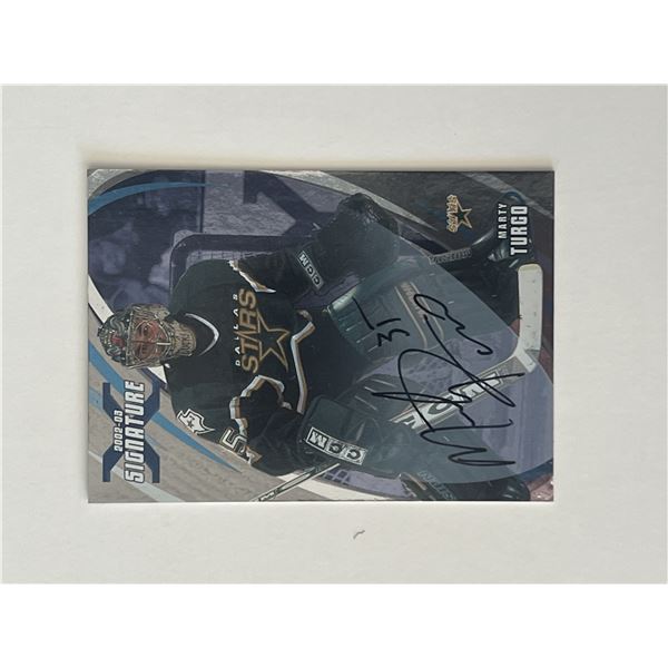 Dallas Stars Marty Turco 2002-03 Signature Series #165 signed trading card