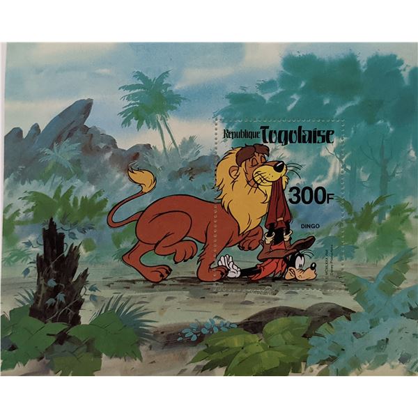 1980 Togo Disney Dingo (Goofy)  Souvenir Stamp Set