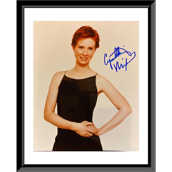 Cynthia Nixon signed photo. 8X10 Inches