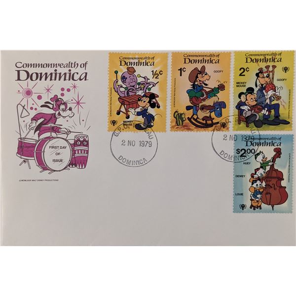 Dominica 1979 Disney Commemorative First Day Cover