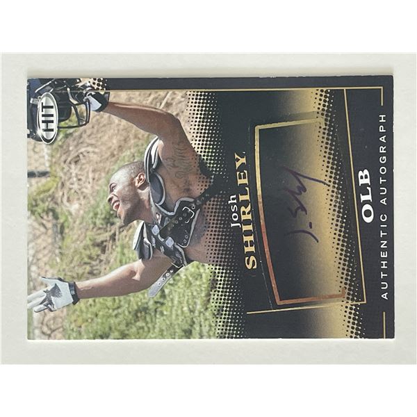 Josh Shirley signed autograph card