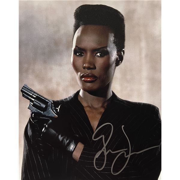 James Bond Villain Grace Jones signed photo