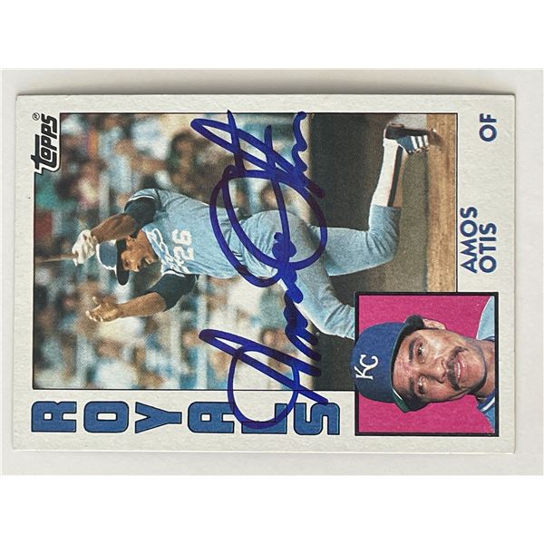 Kansas City Royals Amos Otis signed 1994 Topps #655   trading card